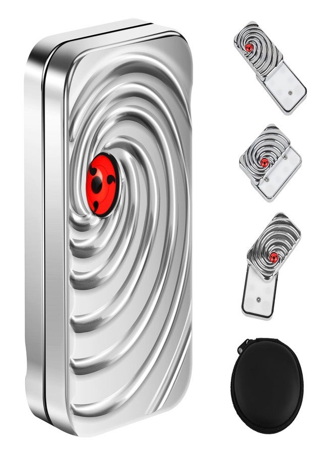 Bihevn Magnetic Fidget Slider -Infinite Magnetic Slider , EDC Fidget Toy, Metal Portable Stress Relief Tool for Adults Gifts for Boyfriends, Husbands, and Fathers（Silver） - Image 1
